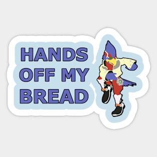 FALCO | Super Smash Taunts | Hands off my bread Sticker